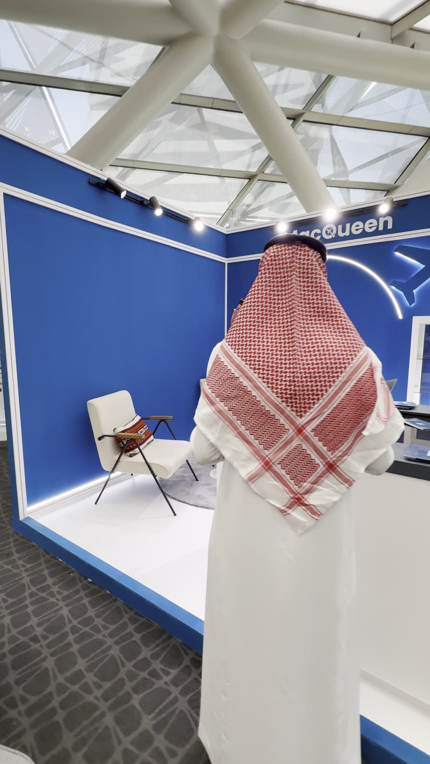 MacQueen exhibition booth designed and built by Reema