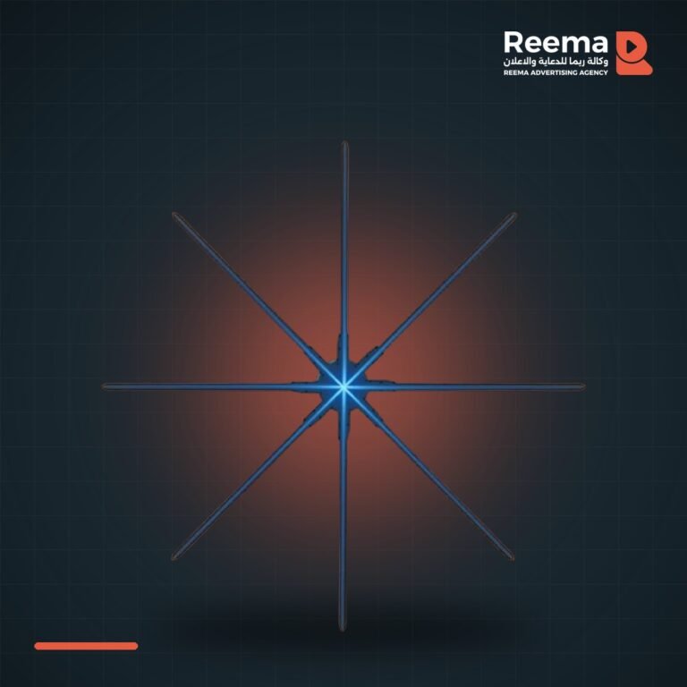 مروحة هولوجرام ثلاثية الأبعاد بإضاءة LED – 150 سم – ريما للدعاية والإعلان